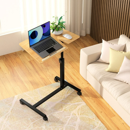 Escritorio Plegable Madera Oficina Ruedas Práctico