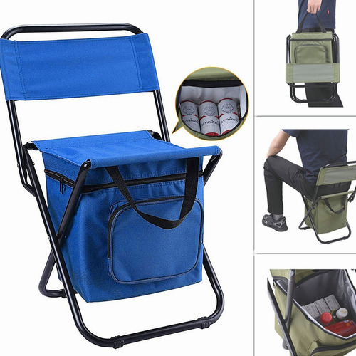 Silla Para Acampar Plegable Camping Playa Y Pesca Portatil