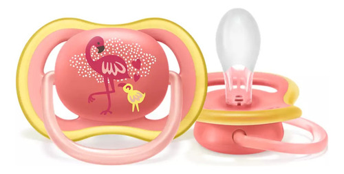 Chupon Bebe Suave 6-18meses Scf086/77 Flamingo Philips Avent