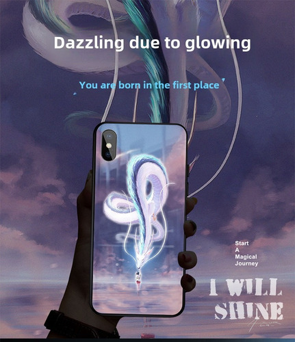 Funda De Teléfono Led Con Flash Luminoso For Llamadas Entra