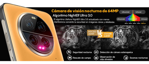Celular Ulefone Armor 23 Ultra 5g Smartphone Robusto Desbloqueado Doble Sim Mensaje Satelital 12gb+512gb 6.78 Pulgadas Fhd+ 50mp+50mp Cámara Andriod13