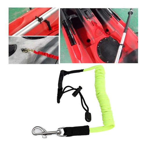 Para Correa De Remo De Kayak, Cuerda De Cordón En Espiral