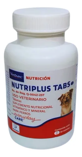 comprar Nutriplus Tabs 30 Tabletas Vitaminas Para Perro Virbac