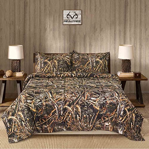 Juego De Edredón Realtree Max5 Camo, Tela Premium De P...