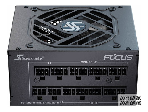 Imagen 3 de 5 de Fuente Seasonic Focus Gold 750w 80p Gold Full Mod Sgx-750 V2