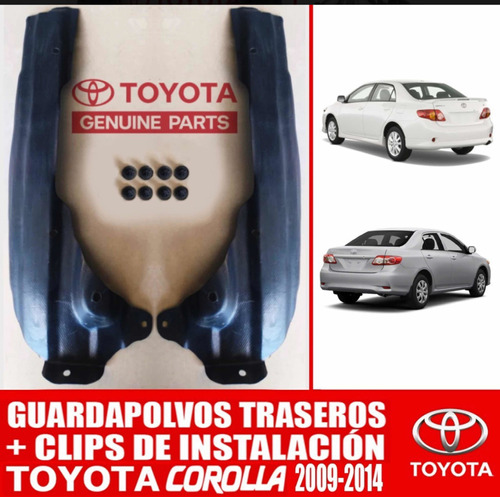 Guardapolvos Traseros Toyota Corolla 2009 / 2014