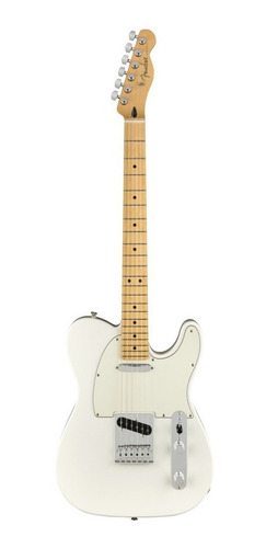 Imagen 1 de 6 de Guitarra eléctrica Fender Player Telecaster de aliso polar white brillante con diapasón de arce