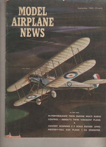 Revista * Model Airplane News * Año 1963 - Aeromodelismo