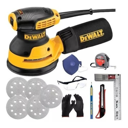 Lixadeira Elétrica Dwe6421 Dewalt C/5 Discos+kit Prot +acess