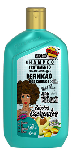 Shampoo Cabelos Cacheados Anti Volume Gota Dourada 430ml
