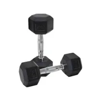 Comprar Mancuernas Par  Hexagonal Caucho 5kg Gym Crossfit I Hwm