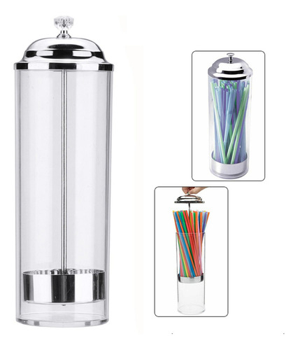 Dispensador De Canudo De Plástico - Canudo Retrô Suporte .
