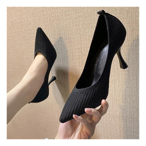 Zapatos De Tacón Alto Con Punta Estrecha Para Mujer, Calzado