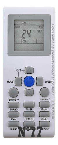 Control Remoto Aire Acondicionado Reetech Kelvinator Hyundai