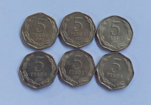 26 Monedas De 5 Pesos