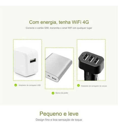 Router Wifi 4g Usb Portátil Desbloqueado En Brasil