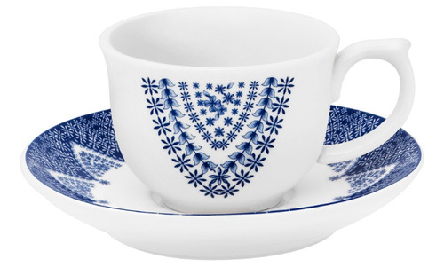 Taza Cafe Con Plato 100 Ml. Milano -porcelanas Oxford X08139