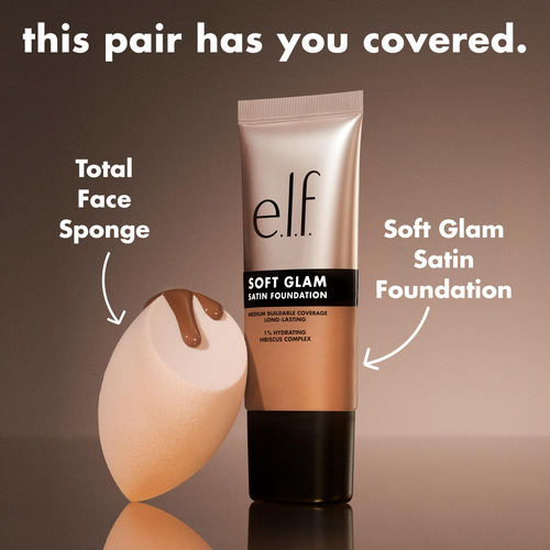 Foundation E.l.f. Soft Glam, Cobertura Media, 15, Bastante C