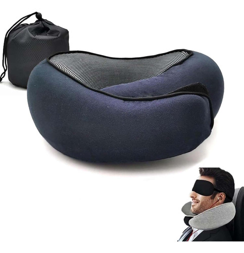 Cojín De Cuello De Viaje Suave Con