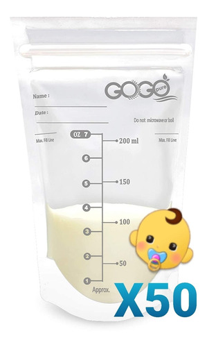 Bolsas Almacenamiento Leche Materna 50 Unidades Americana