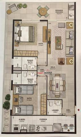 Excelente Apartamento Com 93 M², 2 Suítes, Recém Entregue. Por R$ 1.370.000 - Flamengo - Rio De Janeiro/rj - Ap5192