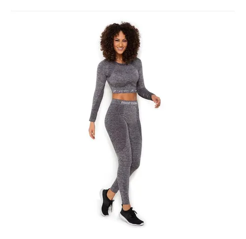 Calça Legging Cropped Mormaii Fitness Academia Sem Costura