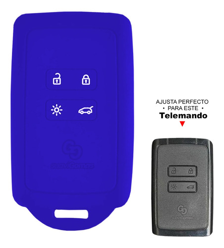 Forro Protector Silicona Llave Tarjeta 4b Renault Koleos