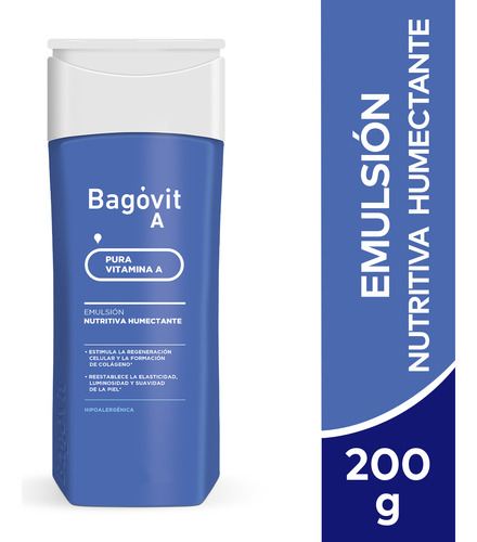 Bagovit A Emulsión Nutritiva Humectante Hipoalergénica 200g