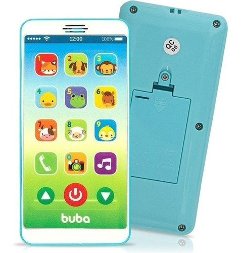 Celular Infantil Buba Baby Com Sons E Musicas Azul Musical