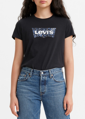 Levi's Levis The Perfect Tee 173692081 Black Women's 