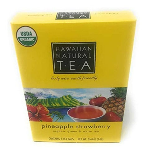 Té Natural Hawaiano Piña Fresa Bolsas