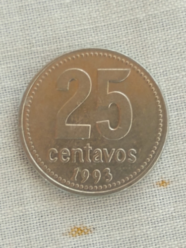 Lotes De Monedas Argentina, 25 Centavos 1993