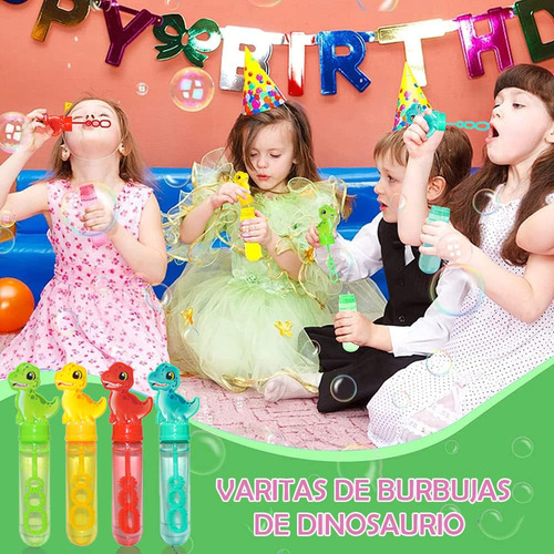 24 Varitas De Burbujas, Varita De Burbujas De Dinosaurio,