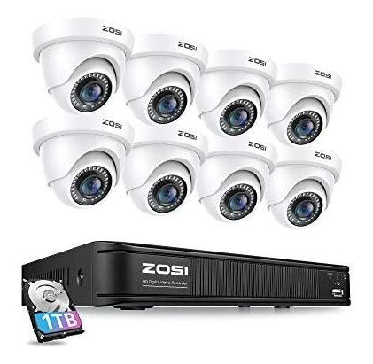 Zosi 1080p H.265+ Home Security Camera System, 5mp Jfsvt