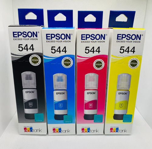 Pack Tinta Epson 544 Originales Cuatro Colores Envio Gratis
