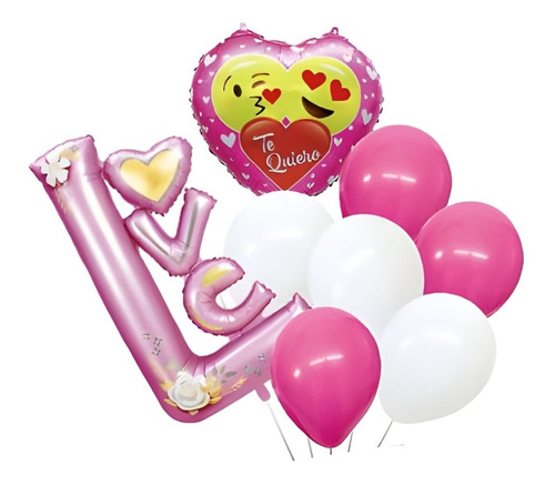 Pack De 12 Unidades De Set Globo San Valentino De 64*110cm