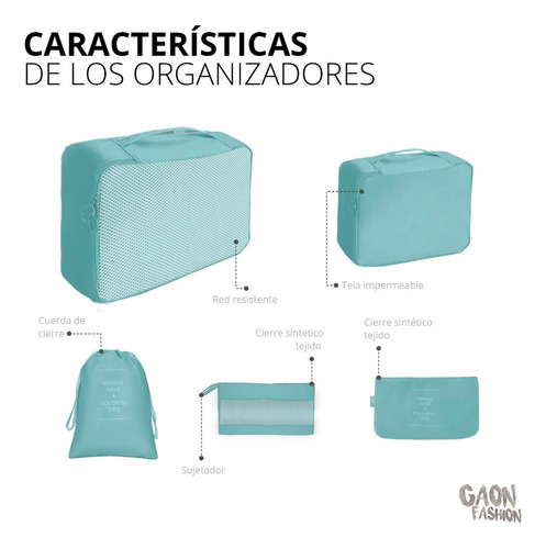 Set De Bolsas Organizadoras For Equipaje De Gran Capacidad