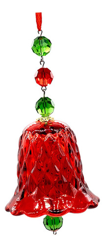 Decoración De Árbol De Navidad, Colgante De Cristal Rojo
