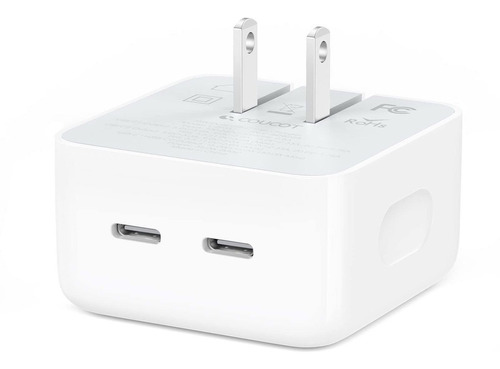 Coucot 35w Usb C Charger Block, Dual Usb-c Port Compact Powe