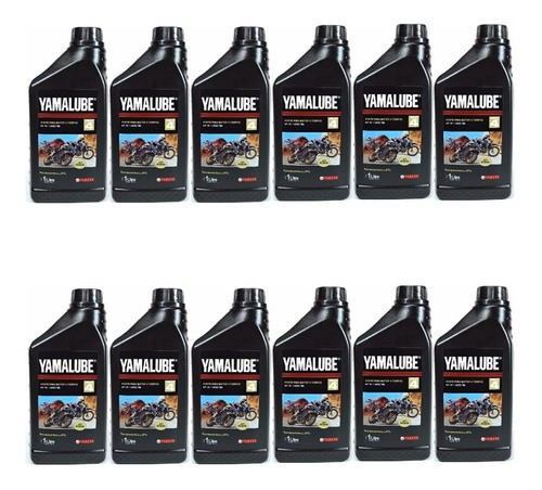 Caja 12 Unidades Aceite Mineral Yamalube 4t 20w40  Fas Motos