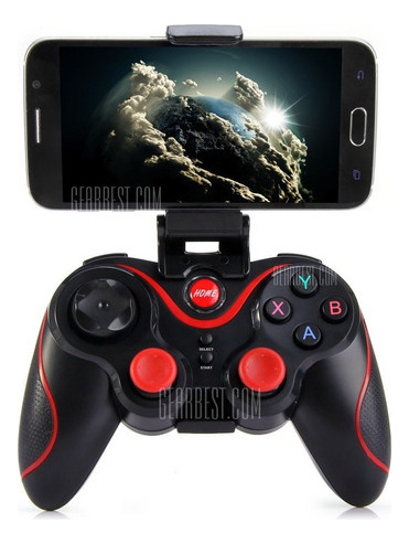 Gamepad Joystic Bluetooth Android Jugate Todo!!!!!! Color Rojo