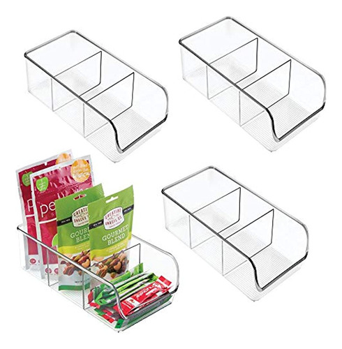 Mdesign Plastic Food Packet Organizador De Almacenamiento De