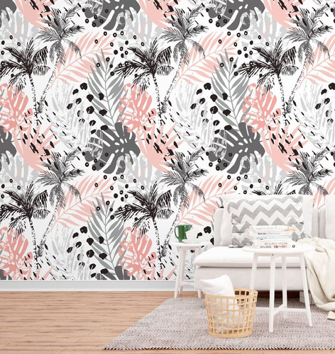 Imagen 8 de 10 de Vinilos Decorativos Pared Empapelado Tropical
