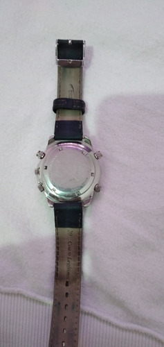Relogio Festina Pulseira De Couro Azul Marinho.