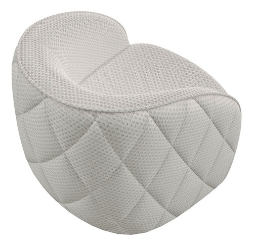 Poltronas Para Sala Kit 2 90cm Tressê Zion Linho Cru Cor Creme