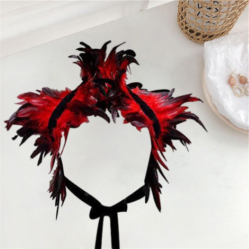 Mantón De Plumas Victorianas Mantón De Fiesta De Halloween
