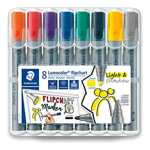 Marcador De Borrado - Staedtler 356 Swp8 Lumocolor Flipchart