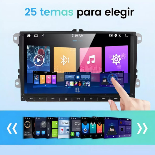 Gearelec Autoestéreos Pantalla Carplay 9 Pulgadas 4gb 64ggb Android Auto Wifi Bluetooth Gps Soporte Amplificador Subwoofer Con Cámara Para Vw Volkswagen Jetta Bora Vento Polo Skoda Seat