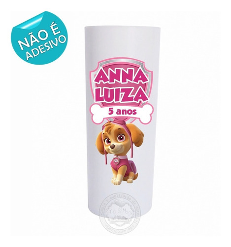 Imagem 2 de 5 de 30 Copo Long Drink Personalizado Patrulha Canina