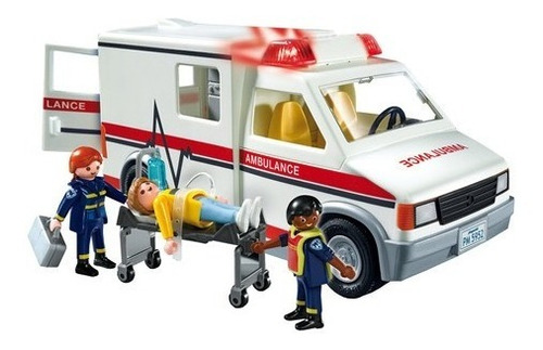 Juguete Ambulancia Eléctrica Playmobil Con Luces Y Sonidos